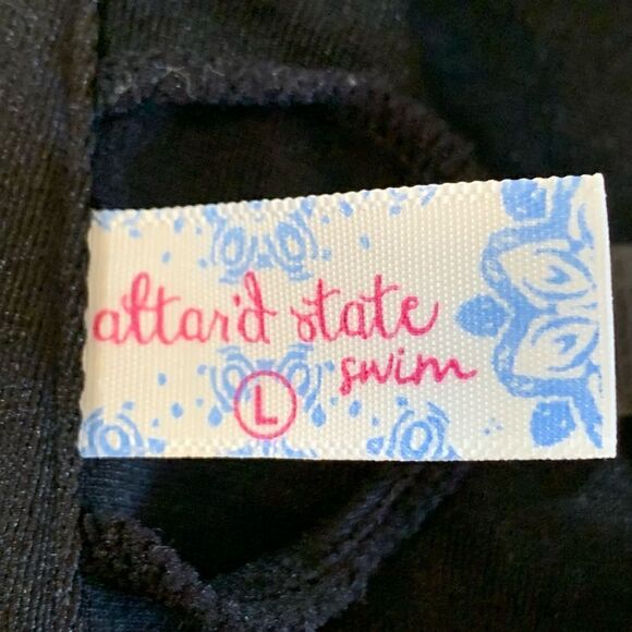 Altar’d State Swim Bikini Top Padded Embroidered Flowers Sz Large Gorgeous - Picture 5 of 5